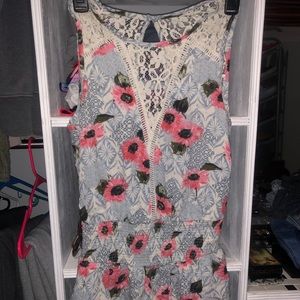 Flowered romper